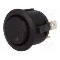 R13-112DL-02-BNGR; ROCKER; SP3T; Pos: 3; ON-OFF-ON; 20A/14VDC; black; LED 14VDC,point; SCI