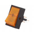 R13-207B-01-BY; ROCKER; SPST; Pos: 2; OFF-ON; 30A/12VDC; orange; neon lamp; 50mΩ; SCI R13-207B-01-BY; ROCKER; SPST; Pos: 2; OFF-ON; 30A/12VDC; orange; neon lamp; 50mΩ; SCI