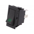 R13-220BA-01-BBG; ROCKER; SPST; Pos: 2; OFF-ON; 20A/12VDC; black; LED 12VDC,point; SCI R13-220BA-01-BBG; ROCKER; SPST; Pos: 2; OFF-ON; 20A/12VDC; black; LED 12VDC,point; SCI