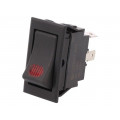 R13-220BA-01-BBR; ROCKER; SPST; Pos: 2; OFF-ON; 20A/12VDC; black; LED 12VDC,point; SCI R13-220BA-01-BBR; ROCKER; SPST; Pos: 2; OFF-ON; 20A/12VDC; black; LED 12VDC,point; SCI