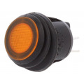 R13-244B8-02-BBY; ROCKER; DPST; Pos: 2; OFF-ON; 10A/250VAC; orange; IP65; neon lamp; SCI R13-244B8-02-BBY; ROCKER; DPST; Pos: 2; OFF-ON; 10A/250VAC; orange; IP65; neon lamp; SCI