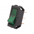R13-249B-01-BG; ROCKER; SPST; Pos: 2; OFF-ON; 20A/12VDC; green; neon lamp; 50mΩ; SCI R13-249B-01-BG; ROCKER; SPST; Pos: 2; OFF-ON; 20A/12VDC; green; neon lamp; 50mΩ; SCI