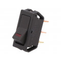 R13-249L-01-BBR; ROCKER; SPST; Pos: 2; OFF-ON; 20A/12VDC; black; LED 12VDC,point; SCI R13-249L-01-BBR; ROCKER; SPST; Pos: 2; OFF-ON; 20A/12VDC; black; LED 12VDC,point; SCI