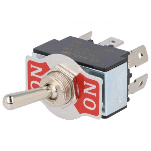 R13-28B-01-HPH; Switch: toggle; Pos: 2; DPDT; ON-ON; 20A/12VDC; 0÷55°C; Toggle: round; SCI