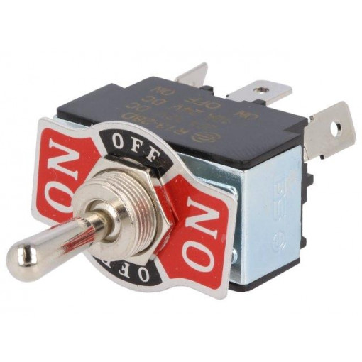 R13-28D-01-HPH; Switch: toggle; Pos: 3; SP3T; ON-OFF-ON; 20A/12VDC; 0÷55°C; 50mΩ; SCI