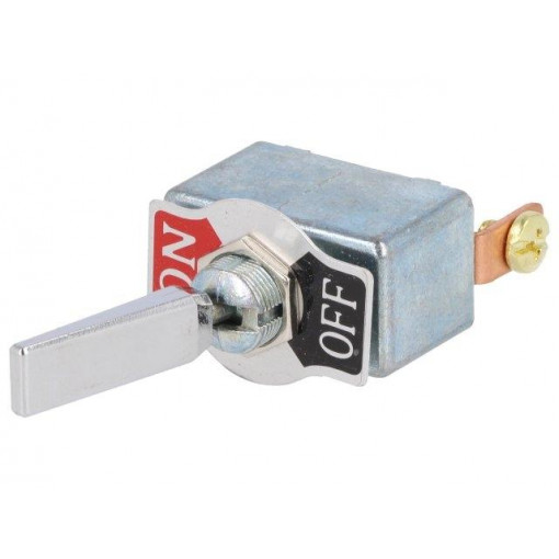 R13-401A2A-07-HPH; Switch: toggle; Pos: 2; SPST; OFF-ON; 50A/12VDC; Leads: M4 screws; SCI