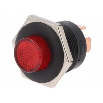 R13-553BL-01; Switch: push-button; Pos: 2; SPST; 10A/14VDC; OFF-ON; red; IP40; SCI