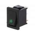 R13-66B2-02-BBG; ROCKER; SPST; Pos: 2; OFF-ON; 16A/12VDC; black; LED 12VDC,point; SCI R13-66B2-02-BBG; ROCKER; SPST; Pos: 2; OFF-ON; 16A/12VDC; black; LED 12VDC,point; SCI