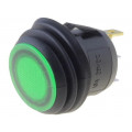 R13-112B8F-02-BGNN-0A-L2; ROCKER; SPST; Pos: 2; OFF-(ON); 10A/28VDC; green; IP65; LED 28VDC; SCI R13-112B8F-02-BGNN-0A-L2; ROCKER; SPST; Pos: 2; OFF-(ON); 10A/28VDC; green; IP65; LED 28VDC; SCI