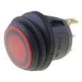 R13-112B8F-02-BRNN-0A-L2; ROCKER; SPST; Pos: 2; OFF-(ON); 10A/28VDC; red; IP65; LED 28VDC; 50mΩ; SCI