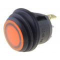 R13-112B8F-02-BYNN-0A-L2; ROCKER; SPST; Pos: 2; OFF-(ON); 10A/28VDC; yellow; IP65; LED 28VDC; SCI R13-112B8F-02-BYNN-0A-L2; ROCKER; SPST; Pos: 2; OFF-(ON); 10A/28VDC; yellow; IP65; LED 28VDC; SCI