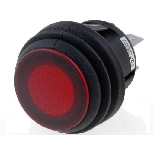 R13-112B8W-02-BRNN-0A-N2; ROCKER; SPST; Pos: 2; OFF-ON; 10A/250VAC; red; IP65; neon lamp 230V; SCI R13-112B8W-02-BRNN-0A-N2; ROCKER; SPST; Pos: 2; OFF-ON; 10A/250VAC; red; IP65; neon lamp 230V; SCI