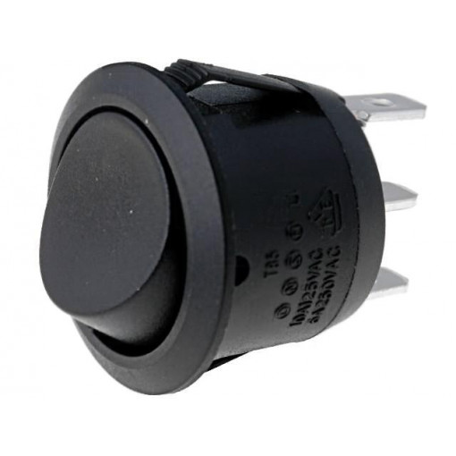 R13-112C-BB-0D; ROCKER; SPDT; Pos: 2; ON-ON; 10A/250VAC; black; none; 50mΩ; UL94V-2; SCI R13-112C-BB-0D; ROCKER; SPDT; Pos: 2; ON-ON; 10A/250VAC; black; none; 50mΩ; UL94V-2; SCI