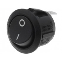 R13-112F-02-BB-2D; ROCKER; SPST; Pos: 2; OFF-(ON); 10A/250VAC; black; none; 50mΩ; SCI R13-112F-02-BB-2D; ROCKER; SPST; Pos: 2; OFF-(ON); 10A/250VAC; black; none; 50mΩ; SCI