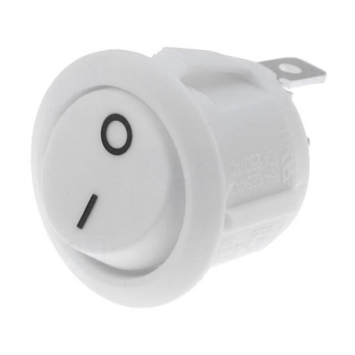 R13-112F-02-WW-2D; ROCKER; SPST; Pos: 2; OFF-(ON); 10A/250VAC; white; none; 50mΩ; SCI R13-112F-02-WW-2D; ROCKER; SPST; Pos: 2; OFF-(ON); 10A/250VAC; white; none; 50mΩ; SCI