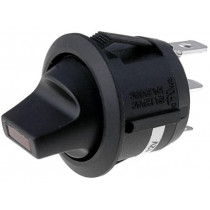 R13-112LP-02-BBRR-0D-L-1; ROCKER; SPST; Pos: 2; OFF-ON; 20A/12VDC; black; LED 12VDC,point; SCI R13-112LP-02-BBRR-0D-L-1; ROCKER; SPST; Pos: 2; OFF-ON; 20A/12VDC; black; LED 12VDC,point; SCI