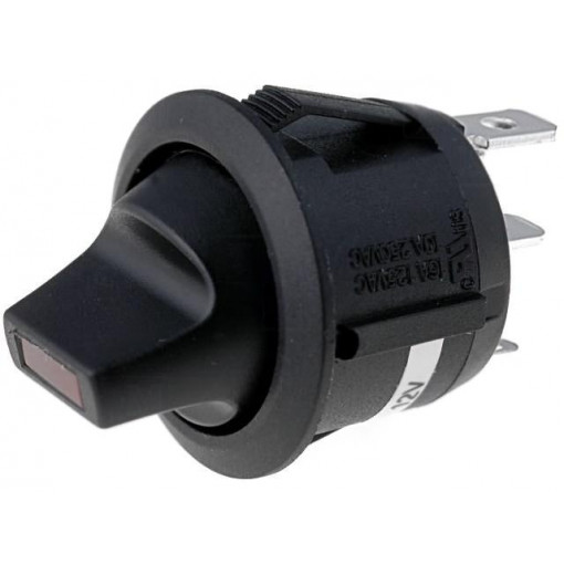 R13-112LP-02-BBRR-0D-L-1; ROCKER; SPST; Pos: 2; OFF-ON; 20A/12VDC; black; LED 12VDC,point; SCI R13-112LP-02-BBRR-0D-L-1; ROCKER; SPST; Pos: 2; OFF-ON; 20A/12VDC; black; LED 12VDC,point; SCI