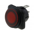 R13-203B84-01-BRRN5; ROCKER; SPST; Pos: 2; OFF-ON; 10A/250VAC; red; IP65; LED; 50mΩ; SCI R13-203B84-01-BRRN5; ROCKER; SPST; Pos: 2; OFF-ON; 10A/250VAC; red; IP65; LED; 50mΩ; SCI