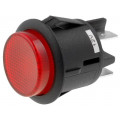 R13-541BL-01-BR-L1; Switch: push-button; Pos: 2; DPST-NO; 20A/12VDC; OFF-ON; red; 1.5kV; SCI