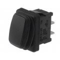 R13-66A8-02; ROCKER; SPST; Pos: 2; OFF-ON; 10A/250VAC; black; IP65; none; 50mΩ; SCI