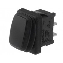 R13-66A8-02; ROCKER; SPST; Pos: 2; OFF-ON; 10A/250VAC; black; IP65; none; 50mΩ; SCI