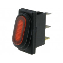 R13-70B8-01-R; ROCKER; SPST; Pos: 2; OFF-ON; 10A/250VAC; red; IP65; neon lamp; 50mΩ; SCI