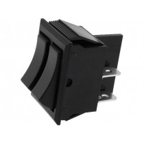 R13-90P-AA-01-BBB; ROCKER; SPST x2; Pos: 2; ON-OFF + ON-OFF; 10A/250VAC; black; none; SCI
