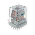 R15-2014-23-1024-KLD; Relay: electromagnetic; 4PDT; Ucoil: 24VDC; 10A/250VAC; 10A/24VDC; RELPOL