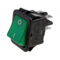 R210-1-C5G-BG9NWC; ROCKER; DPST; Pos: 2; OFF-ON; 16A/250VAC; green; neon lamp 230V; CANAL ELECTRONIC R210-1-C5G-BG9NWC; ROCKER; DPST; Pos: 2; OFF-ON; 16A/250VAC; green; neon lamp 230V; CANAL ELECTRONIC