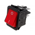 R210-1-C5G-BR9NWC; ROCKER; DPST; Pos: 2; OFF-ON; 16A/250VAC; red; neon lamp 230V; 20mΩ; CANAL ELECTRONIC