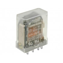 R2M-2012-23-5012; Relay: electromagnetic; DPDT; Ucoil: 12VAC; 5A/250VAC; 5A/24VDC; RELPOL