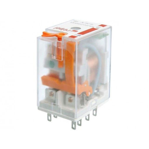 R2N-2012-23-1012-WT; Relay: electromagnetic; DPDT; Ucoil: 12VDC; 12A/250VAC; 12A/24VDC; RELPOL