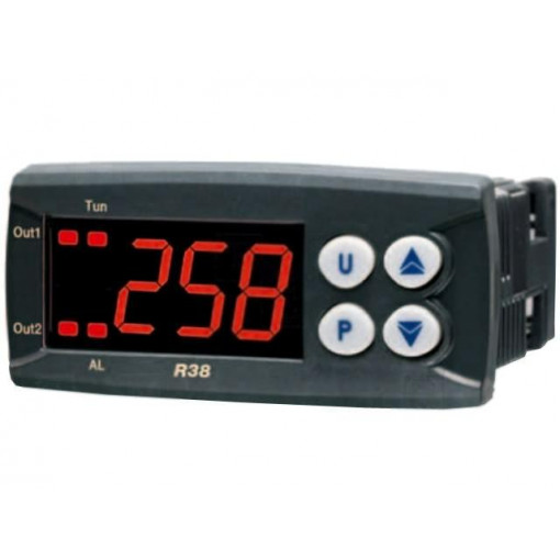 R38-LAOO; Module: regulator; Pt100; temperature; SSR; OUT 2: SSR; on panel; ASCON TECNOLOGIC R38-LAOO; Module: regulator; Pt100; temperature; SSR; OUT 2: SSR; on panel; ASCON TECNOLOGIC