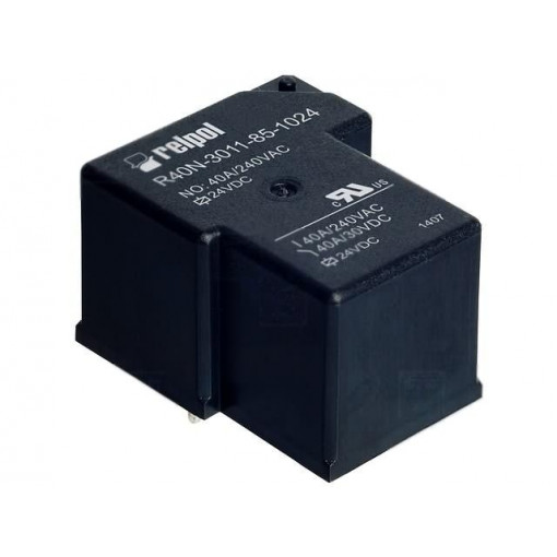 R40N-3011-85-1024; Relay: electromagnetic; SPDT; Ucoil: 24VDC; 40A; Series: R40N; 0.9W; RELPOL
