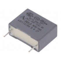 R413I22200000M; Capacitor: polypropylene; Y2; 22nF; 15mm; ±20%; 18x6x12mm; 300VAC; KEMET