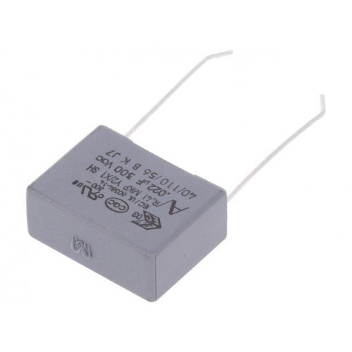 R413I2220DQ00M; Capacitor: polypropylene; Y2; 22nF; 15mm; ±20%; 18x6x12mm; 300VAC; KEMET