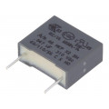 R463F247000N0M; Capacitor: polypropylene; X2; 47nF; 10mm; ±20%; 13x5x11mm; 310VAC; KEMET