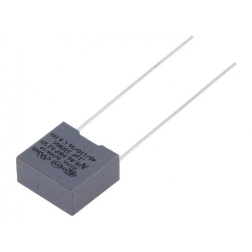 R463F310040M1M; Capacitor: polypropylene; X2; 100nF; 10mm; ±20%; 13x6x12mm; 310VAC; KEMET
