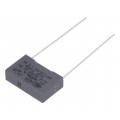 R463I21004001M; Capacitor: polypropylene; X2; 10nF; 15mm; ±20%; 18x5x11mm; 310VAC; KEMET R463I21004001M; Capacitor: polypropylene; X2; 10nF; 15mm; ±20%; 18x5x11mm; 310VAC; KEMET