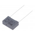 R463I315040M2M; Capacitor: polypropylene; X2; 150nF; 15mm; ±20%; 18x6x12mm; 310VAC; KEMET R463I315040M2M; Capacitor: polypropylene; X2; 150nF; 15mm; ±20%; 18x6x12mm; 310VAC; KEMET
