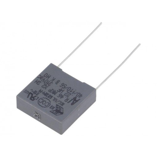 R463I32205002K; Capacitor: polypropylene; X2; 220nF; 15mm; ±10%; 18x6x17.5mm; KEMET