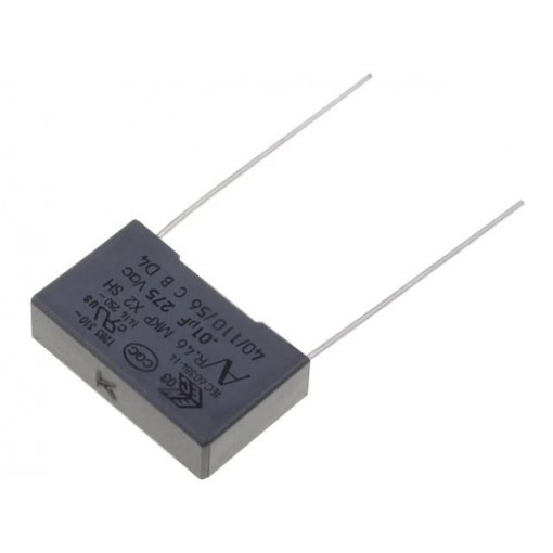 R46KI21005001K; Capacitor: polypropylene; X2; 10nF; 15mm; ±10%; 18x5x11mm; 275VAC; KEMET
