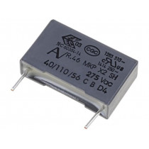 R46KI26800001K; Capacitor: polypropylene; X2; 68nF; 15mm; ±10%; 18x5x11mm; 275VAC; KEMET