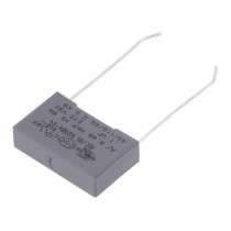 R46KI3100DQM1K; Capacitor: polypropylene; X2; 100nF; 15mm; ±10%; 18x5x11mm; 275VAC; KEMET