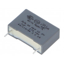 R46KI3100JB01K; Capacitor: polypropylene; X2; 100nF; 15mm; ±10%; 18x5x11mm; 275VAC; KEMET