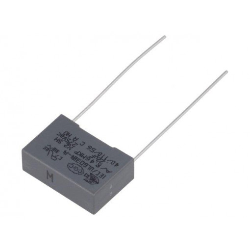 R46KI322040P0M; Capacitor: polypropylene; X2; 220nF; 15mm; ±20%; 18x6x12mm; 275VAC; KEMET
