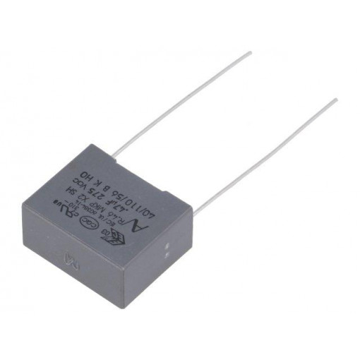 R46KI347040P0M; Capacitor: polypropylene; X2; 470nF; 15mm; ±20%; 18x8.5x14.5mm; KEMET