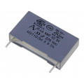 R46KN333000N0K; Capacitor: polypropylene; X2; 330nF; 22.5mm; ±10%; 26.5x6x15mm; KEMET