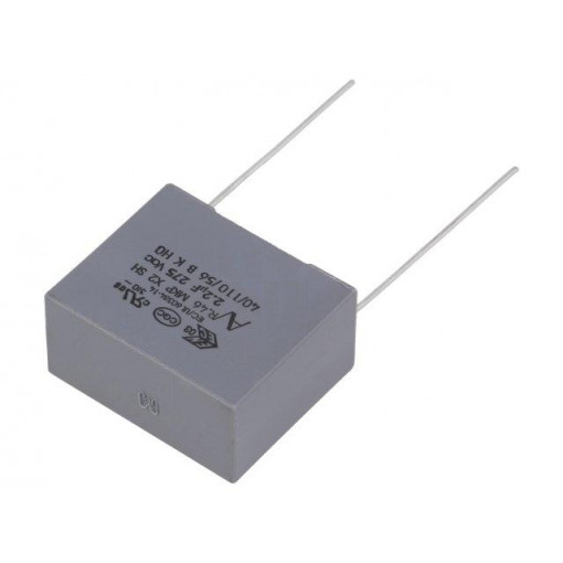 R46KN422040P0M; Capacitor: polypropylene; X2; 2.2uF; 22.5mm; ±20%; 26.5x13x22mm; KEMET