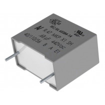 R474F14705001K; Capacitor: polypropylene; X2; 4.7nF; 10mm; ±10%; 13x4x9mm; 440VAC; KEMET
